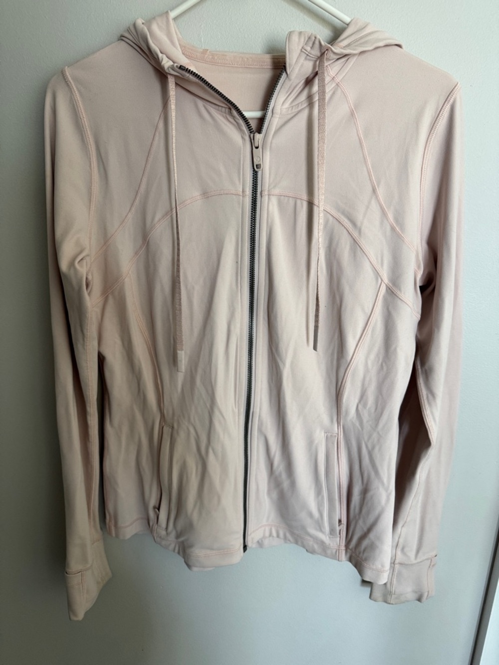 Lululemon Define Light Blush Zip-Up Hoodie